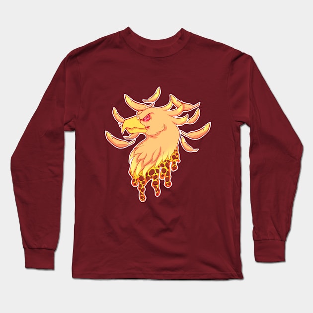 Bloody Mythic Phoenix Long Sleeve T-Shirt by Martianworks